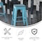 Flash Furniture 30" Teal Metal Bar Stool-Teal Poly Seat, 4PK 4-ET-31320-30-TL-R-PL2C-GG - alternate 5